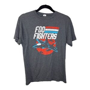 Foo Fighters Gray Graphic Band T-Shirt